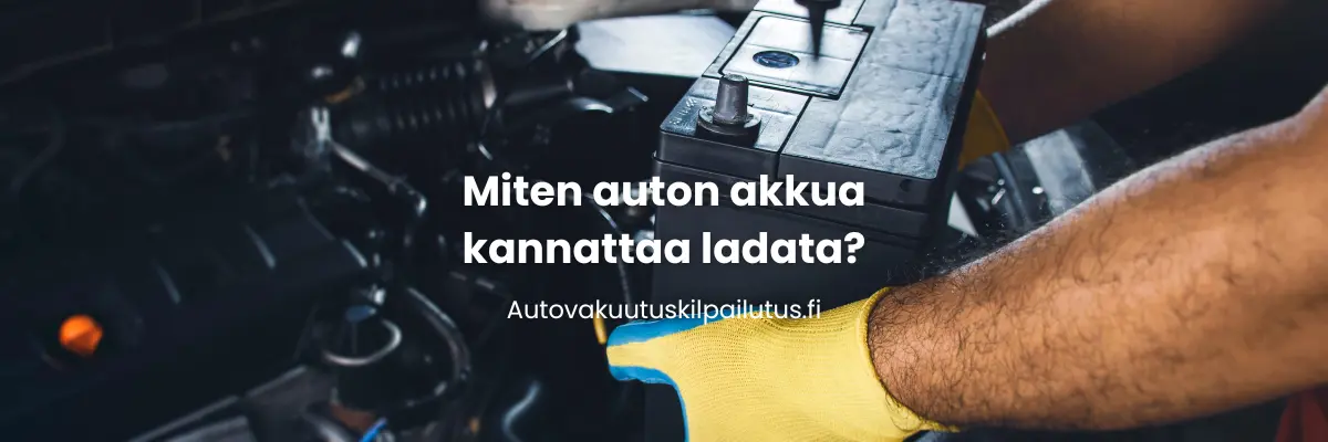 Miten auton akkua kannattaa ladata?