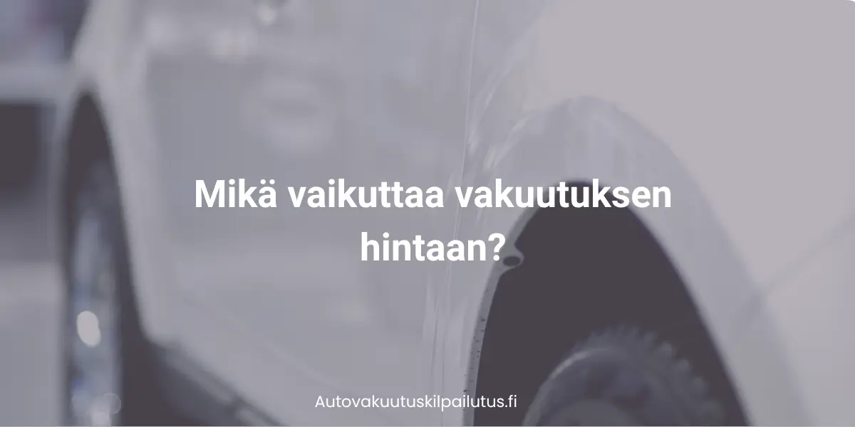 Valkoisen auton kylki.